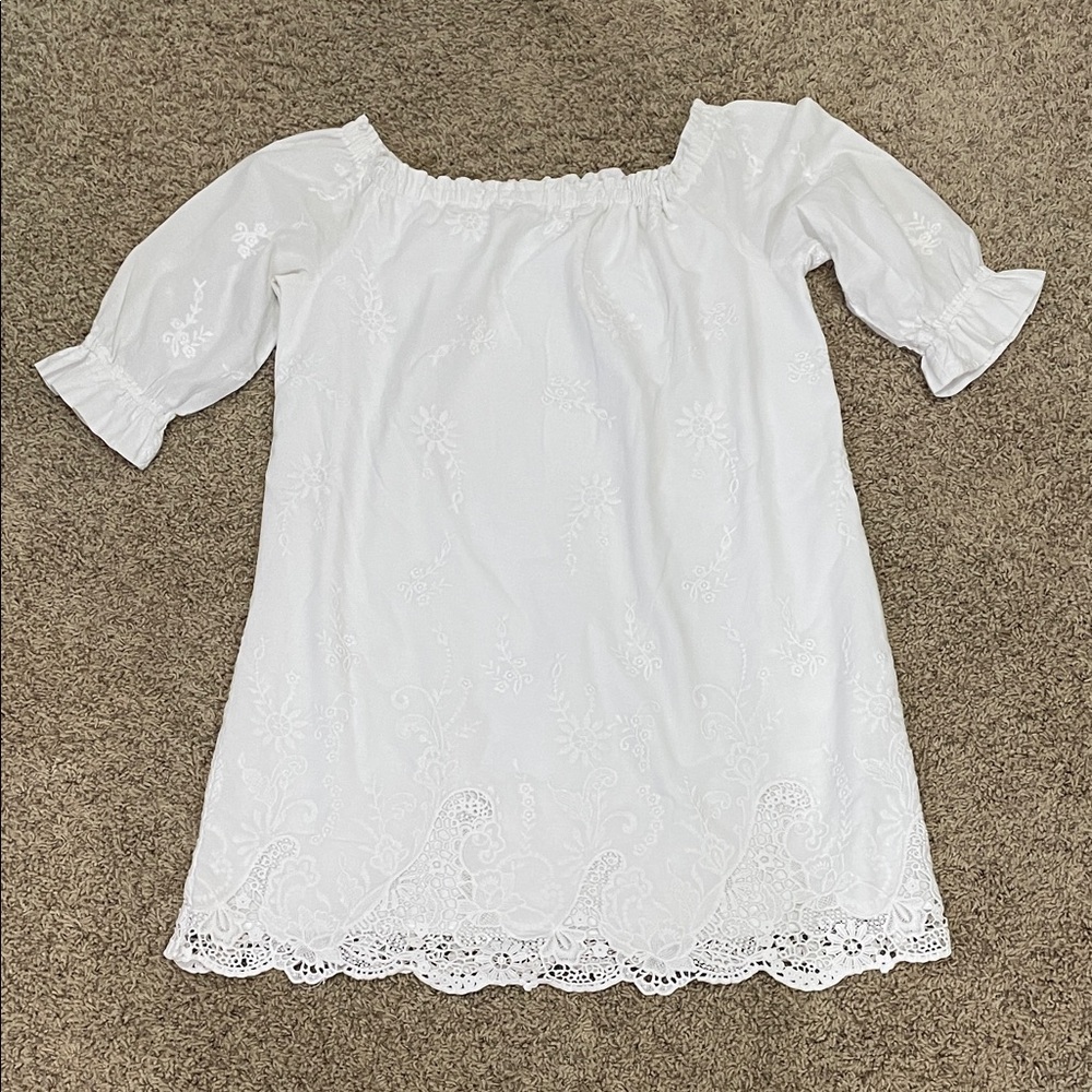 Abercrombie & Fitch White Lace Dress